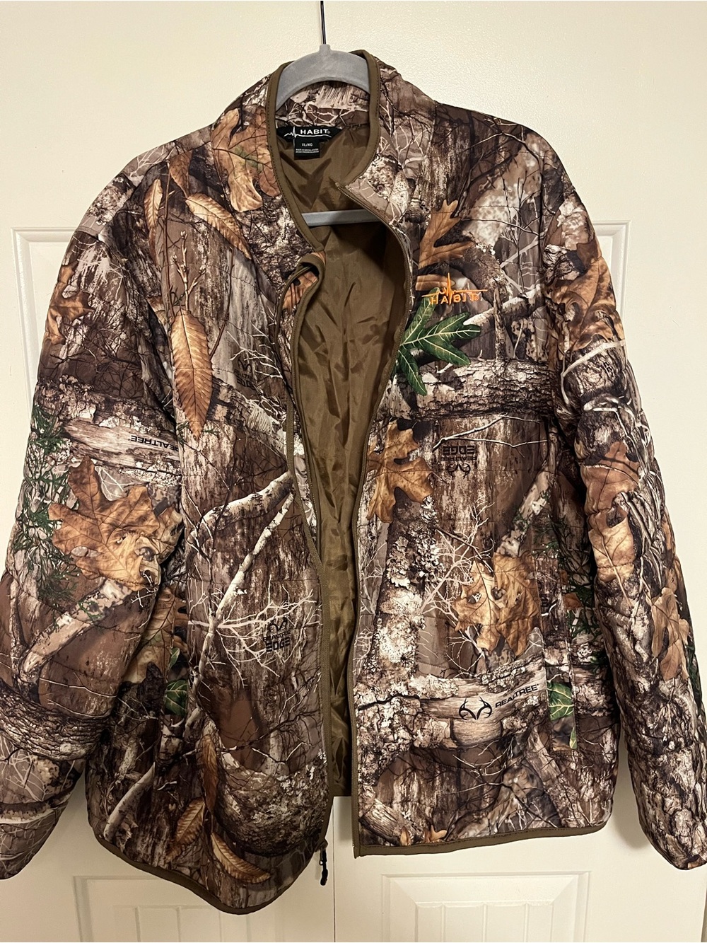 Habitat Realtree-Style Camo Puffer Jacket - Brown/Olive